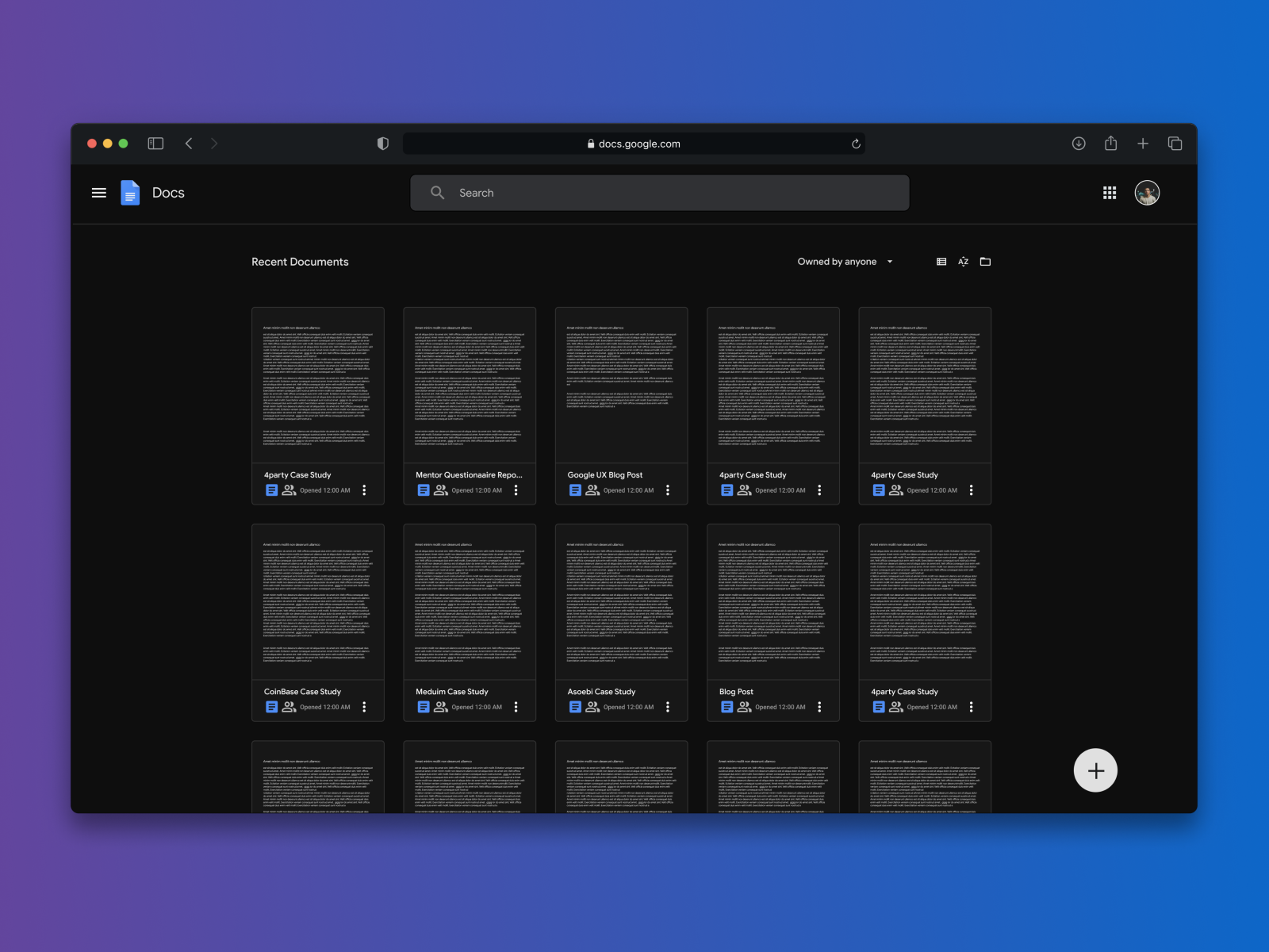 Google Docs ( Night mode Exploration) by Emmanuel Omole on Dribbble