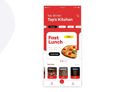 Restaurant App (Animation Coming soon) app concept dribbble flat food food app johnyvino kitchen lunch restaurant ui ux