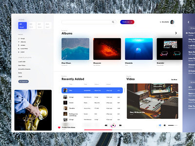 Music DashBoard Exploration album art dribbble illustration music music app ui