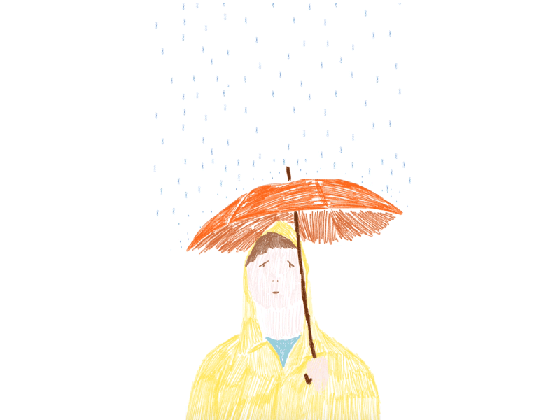 April drawn gif hand illustration ipad pro rain sketch