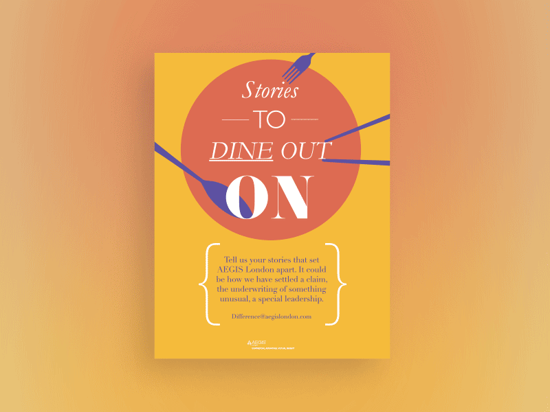 Stories to dine out on gif poster print