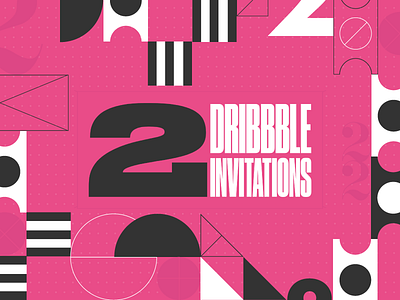 2 invitations 2 draft dribbble invitation invite join player ticket two