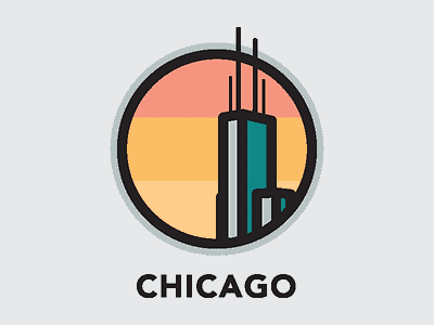 Chicago Icon building chicago icon minimal