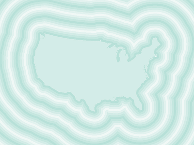 Rippple blue geography icon minimal ripple usa