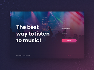 Daily UI 009: Music Player - Part 1