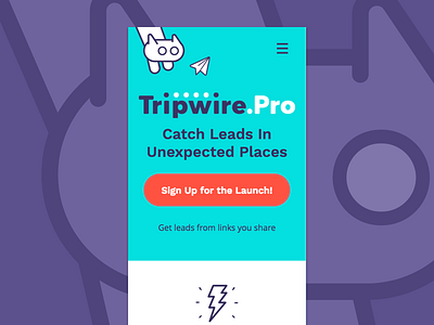 Tripwire mobile landing page