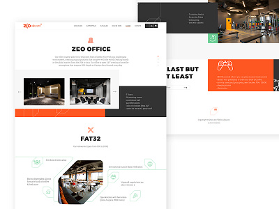 ZEO clear concept digital landing ui ux web white