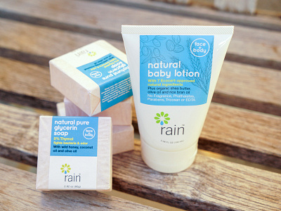 Rain Lotion Soap branding design logo packaging photography product