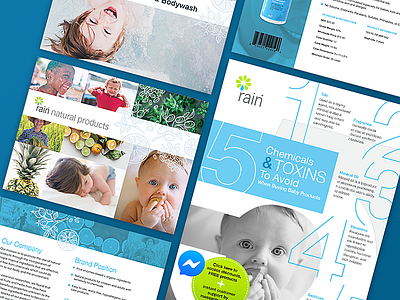 Rain Brand Collaterals and Marketing Design