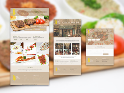 Shanghai Pasha Restaurant Mockup Design food mockup restaurant shanghai sketch turkey ui ux website wireframes
