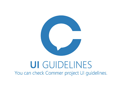 Commer UI Guidelines