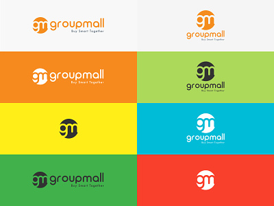 Groupmall Alternative Color Logo branding colorfully groupmall logo mobile shoping ui ux wechat