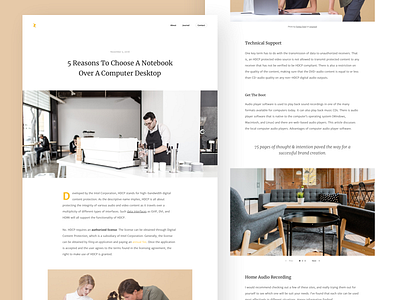 Post Page article articles blog design minimal portfolio redesign typography ui ux