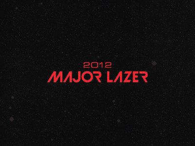 Major Lazer logo test illustration logo