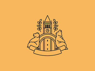 Berkeley Crest illustration vector