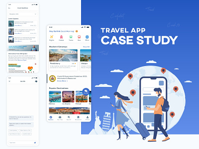 Travel App Case Study case study covid app experience karthik n s research shopping smart travel support travel travel app travel app case study travel experience travel safe wireframes