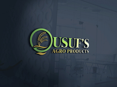 Agro Products Qusuf's Logo agro logo green logo logo products logo q logo