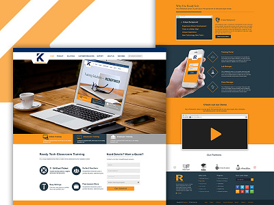 K Tech Web Design crm design ktechweb homepage landing page ui webdesign website