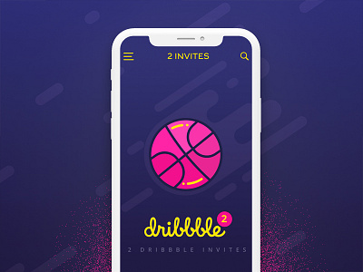 Dribbble Invites code design dribbble flat giveaway invitation app invite invites kd mobile popup uiux