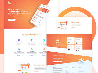 My Pay Website UI Concept best shots branding design footer design landing page minimal more my pay payment solutions trendy ui ux user experience user interface web web design web page website ui concept