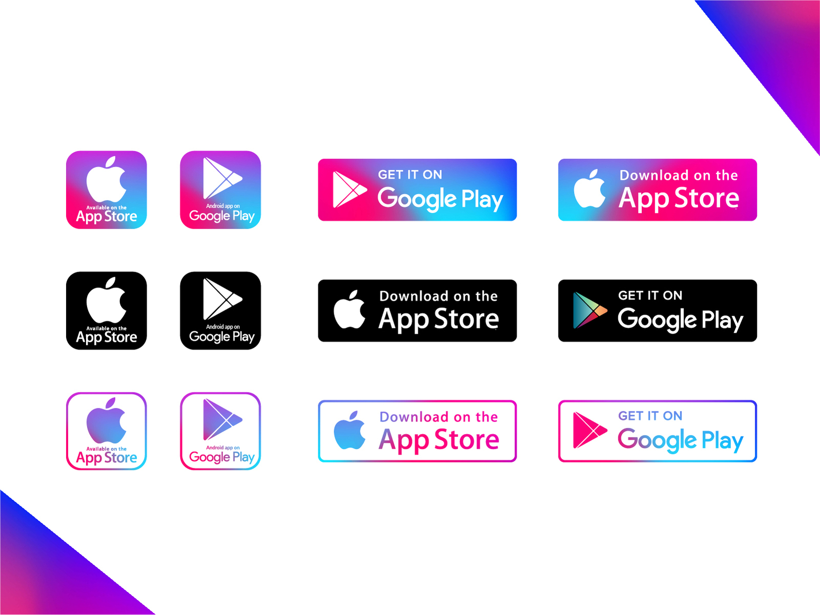 Play Store & App Store Icons By Karthik N S On Dribbble