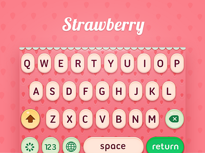 ColorKeyboard Themes Strawberry