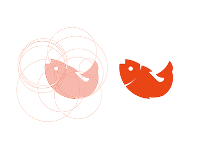 Fish logo fish graphics icon logo see shape visual