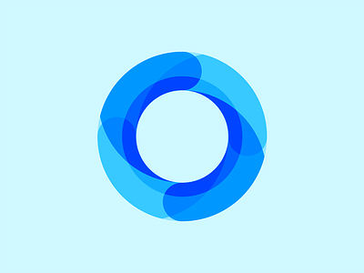 Vortex&Circle blue circle graphic light lite logo see visual vortex