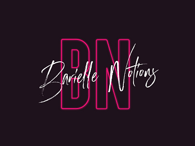 Barielle Notions Logo art brand branding clean creative design dribbble flat icon identity illustration illustrator lettering logo minimal mobile type typography vector web