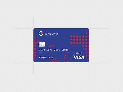 Bleu Jets. Credit card
