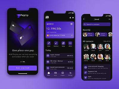 PayUp - wallet/card concept