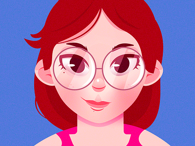 Portrait dribbble illustrator photoshop shot