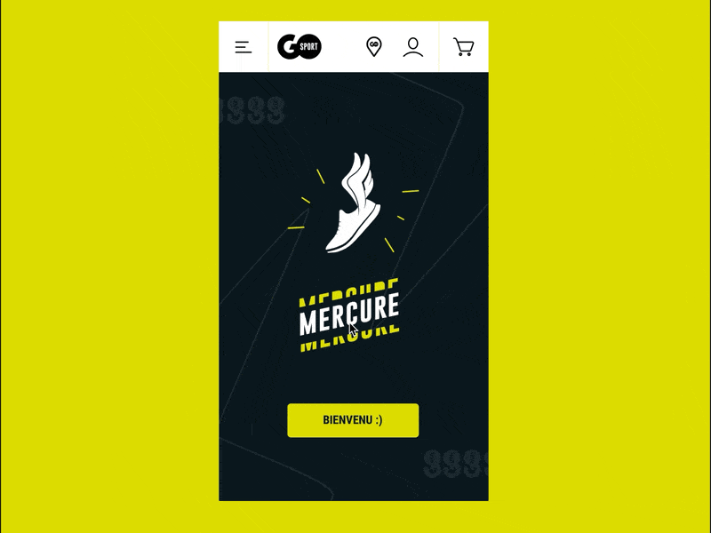 UI Redesign "Mercure Space" (Mobile version) animation design direction artistique identity interface ui webdesign
