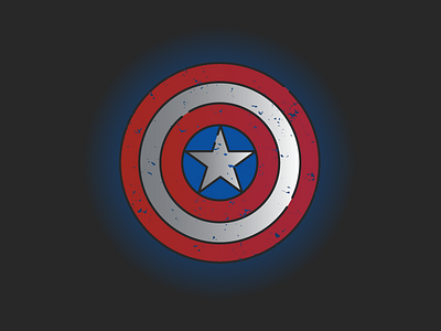 Captain America's Shield badge captain america cartoon design flat illustration illustrator line marvel movie superheroes vector