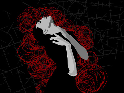 Woman illustration depressed depression emotions illustration illustration art illustrations illustrator tragedy vector vector art vector illustration vectors woman