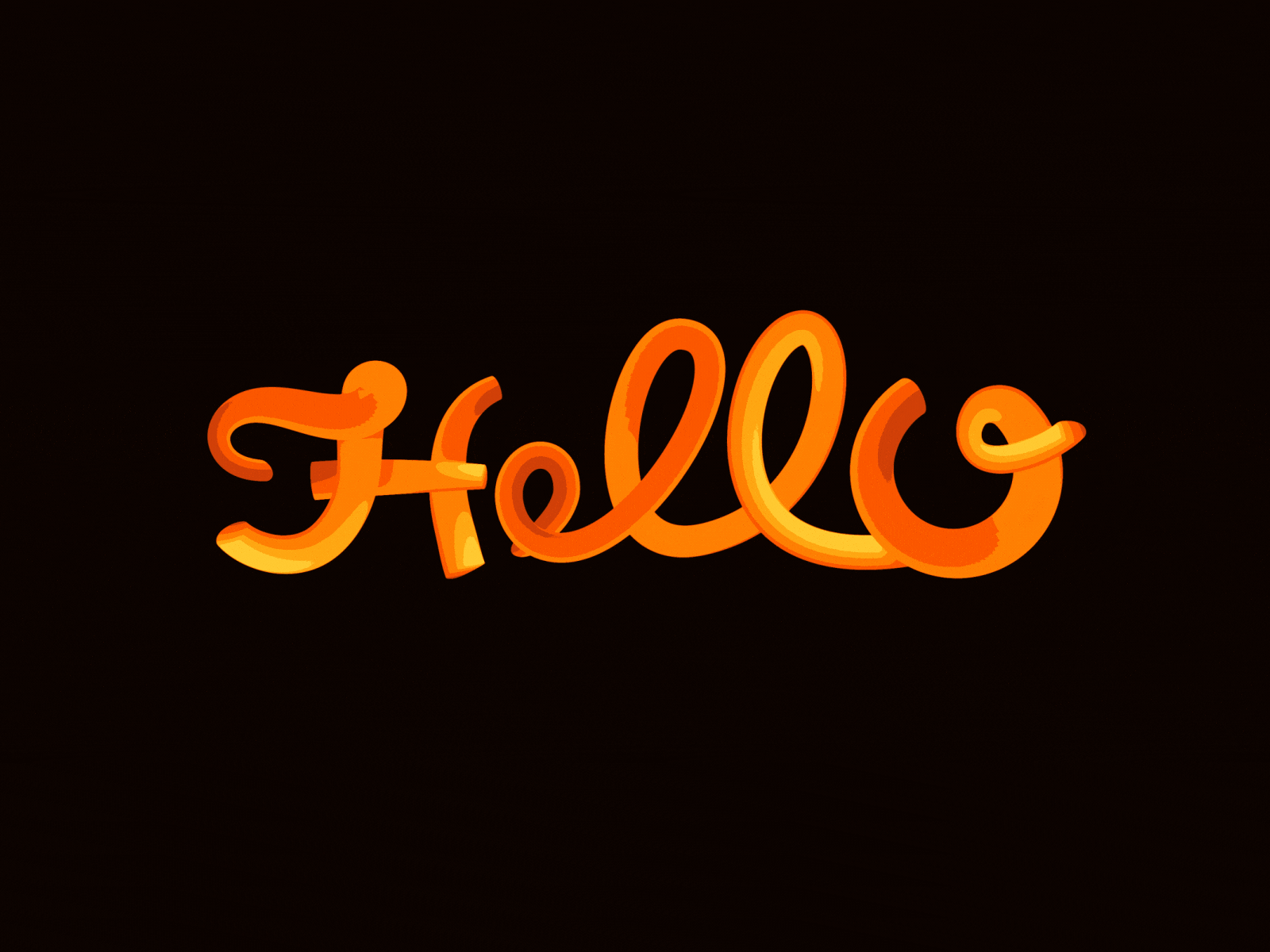 HELLO - typo animation aftereffects animation behance bounce creative design logo motion stroke typo