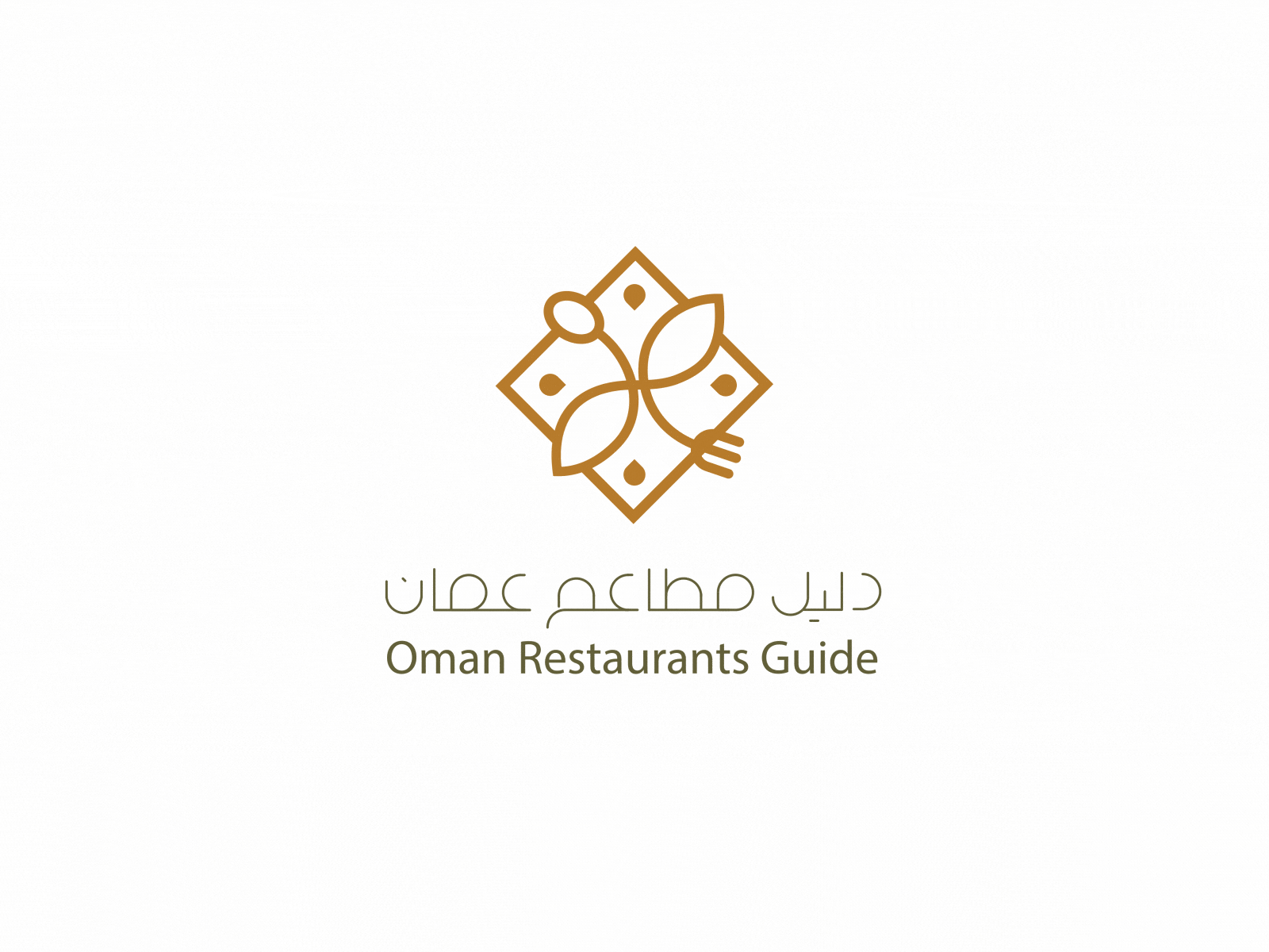 Oman restaurant guide - logo animation aftereffects animation behance bounce color creative design logo motion stroke