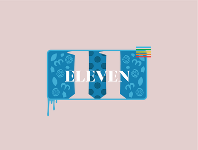 Stranger Things - Eleven Logo 11 branding demogorgon design eleven graphic design logo stranger things