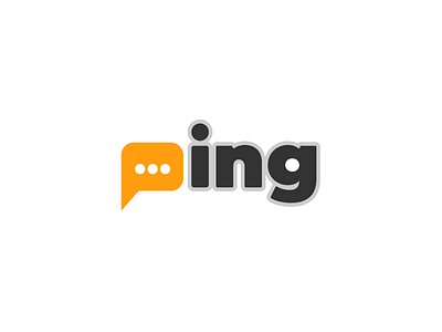 Ping - Thirty Logos Day #4 bubble chat messaging people ping social