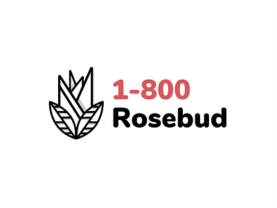 1-800-Rosebud - Thirty Logos Day #6 bud flower logo mark rose rosebud