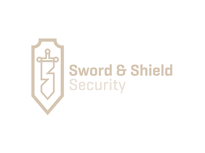 Sword & Shield - Thirty Logos Day #12 gold logo security shield shield logo sword sword logo thirty logos