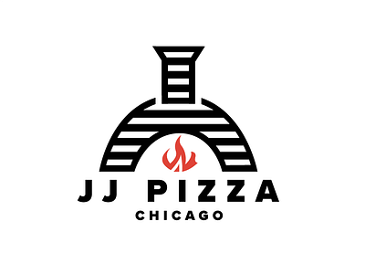 JJ Pizza - Thirty Logos Day #13 branding chicago fire food logo oven pizza thirty logos
