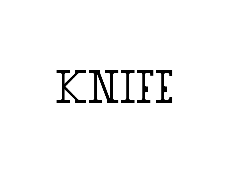 Knife - Thirty Logos Day #16 by Ryan Lytle on Dribbble