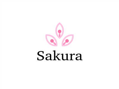 Sakura - Thirty Logos Day #18 branding flower logo mark sakura sushi bar thirtylogos