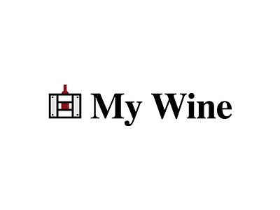 My Wine - Thirty Logos Day #26 bottle branding crate delivery logo logo design my wine thirty logos wine