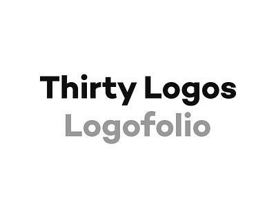 Thirty Logos - Logofolio