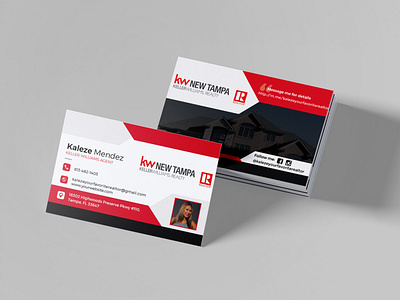 Business Card agent branding building businesscard card florida graphic home house keller keller william kw marketing print realestate realtor realty tampa ui visiting card