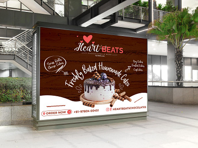 Billboard advertisement baked bakery banner billboard brand branding cake chocolate contemporary design graphic design india modern print signage signboard