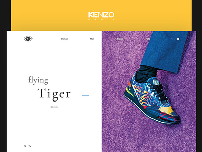 Kenzo Flying Tiger branding concept design ux web