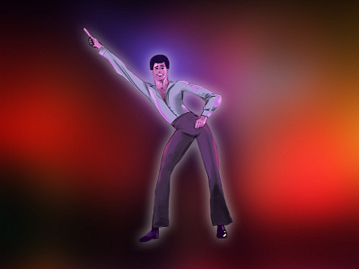 Inktober Day 13 friday inktober saturday night fever